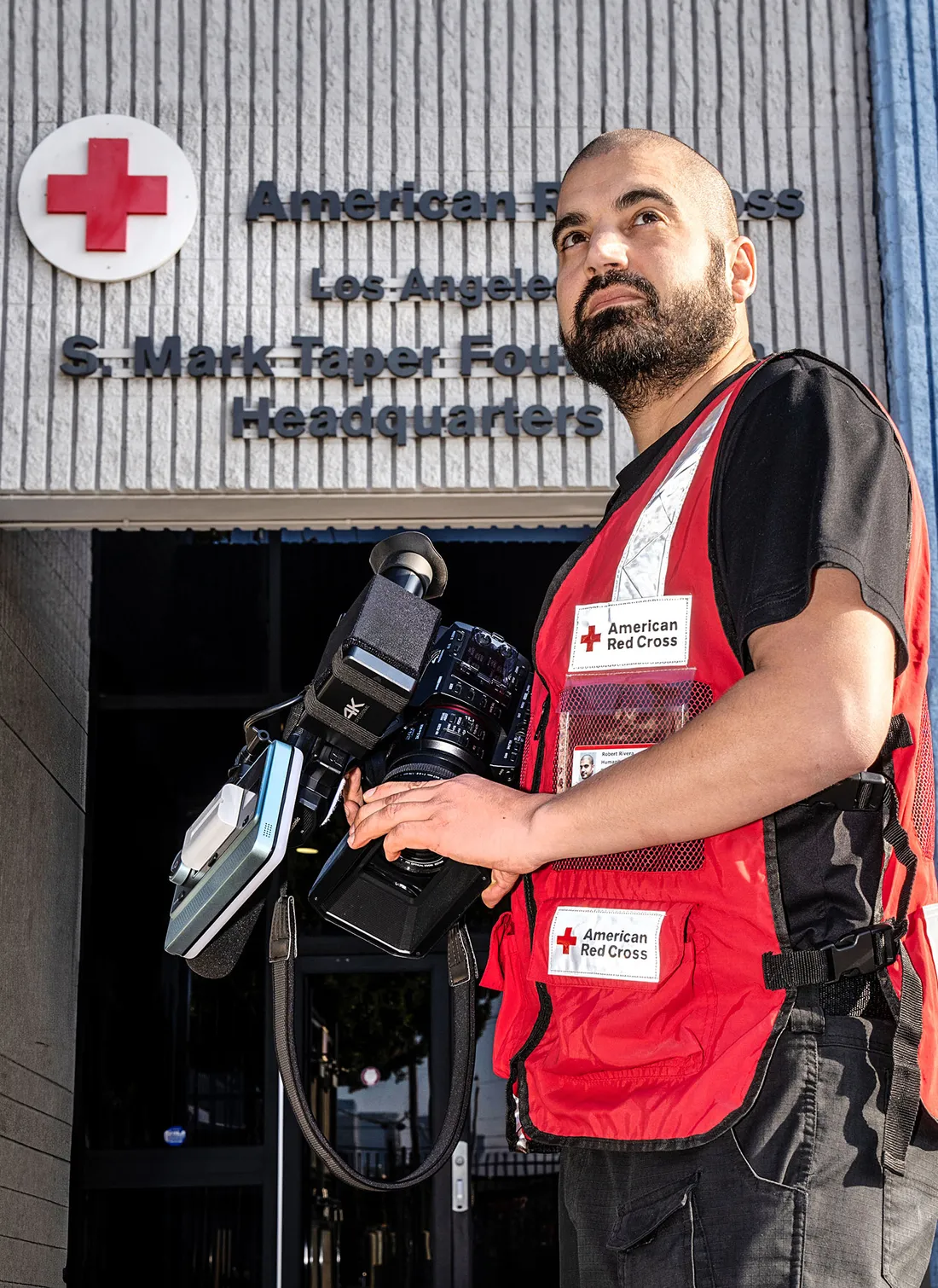 Rob Rivera with Camera Equipment.