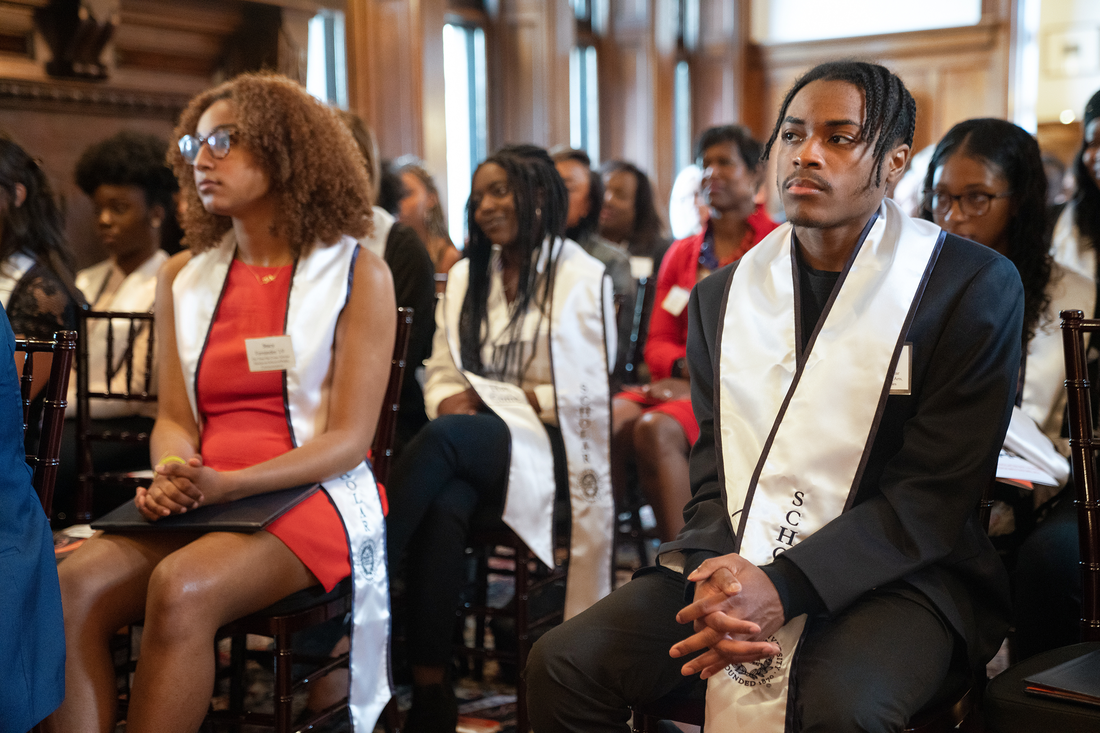 Students at the Coming Back Together Ceremony.