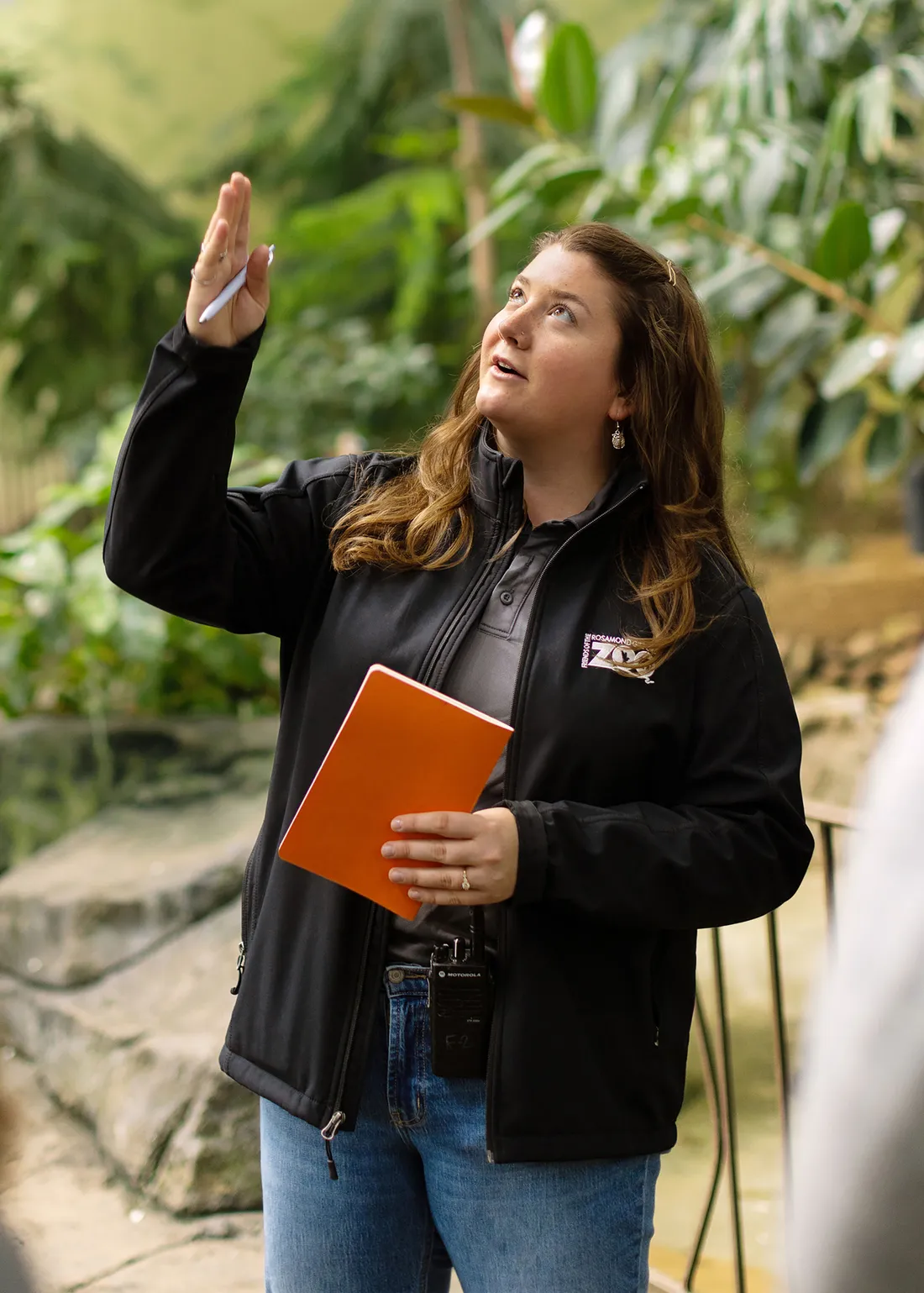 Mary Hillebrand G'23 working at the Rosamond Gifford Zoo in Syracuse, New York.