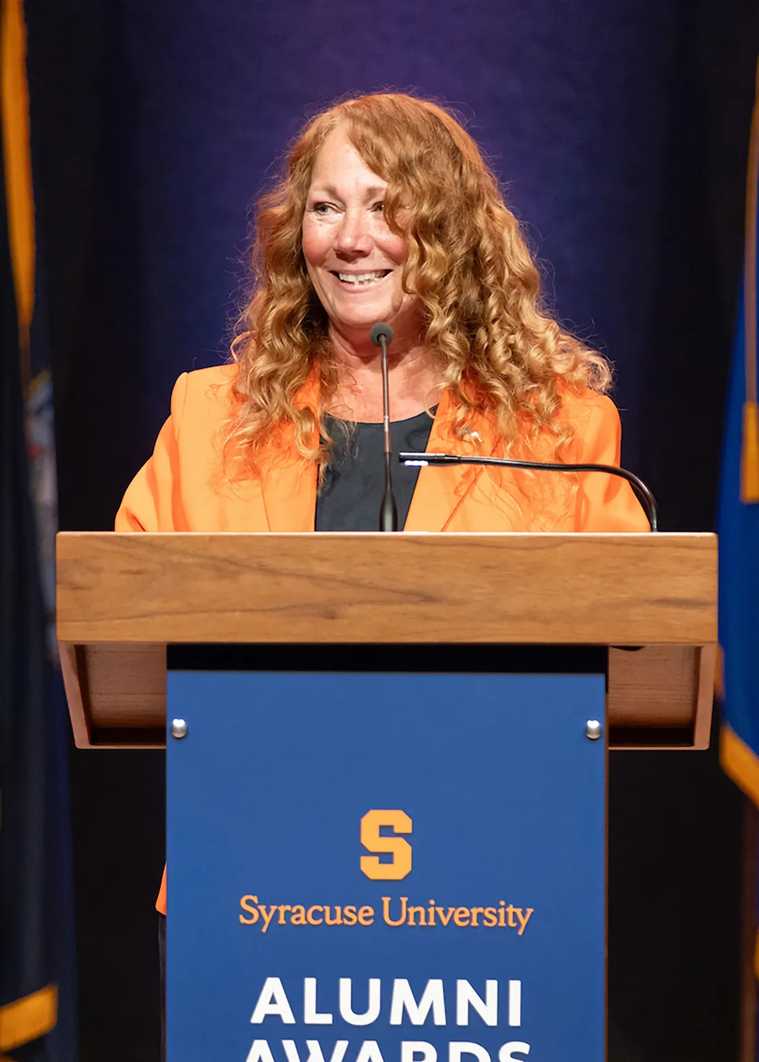 Peggy Combs at the Syracuse University alumni awards.