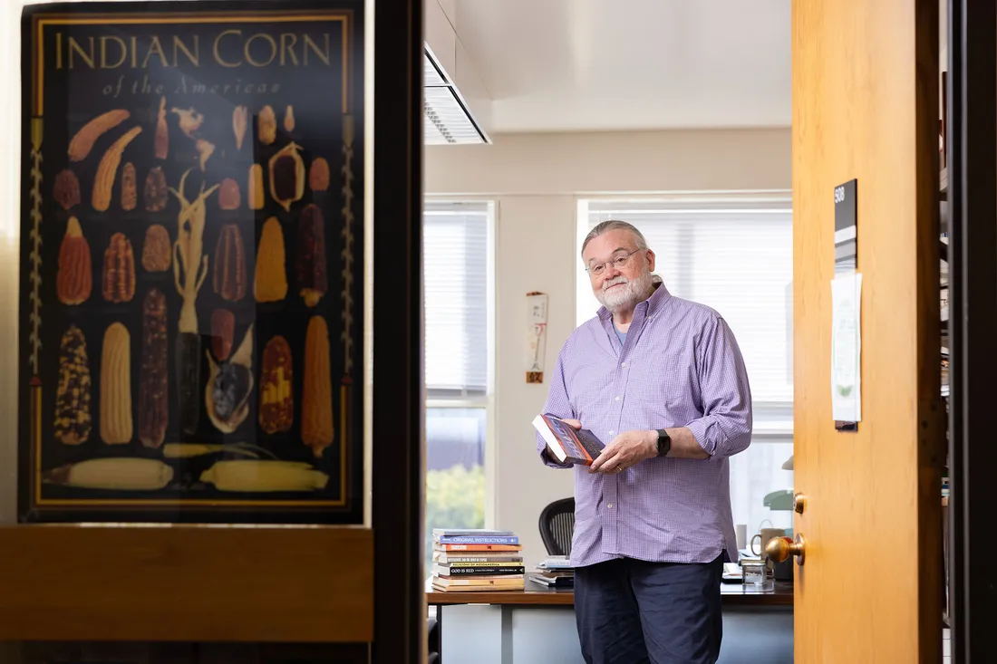 Professor Phil Arnold in his office.