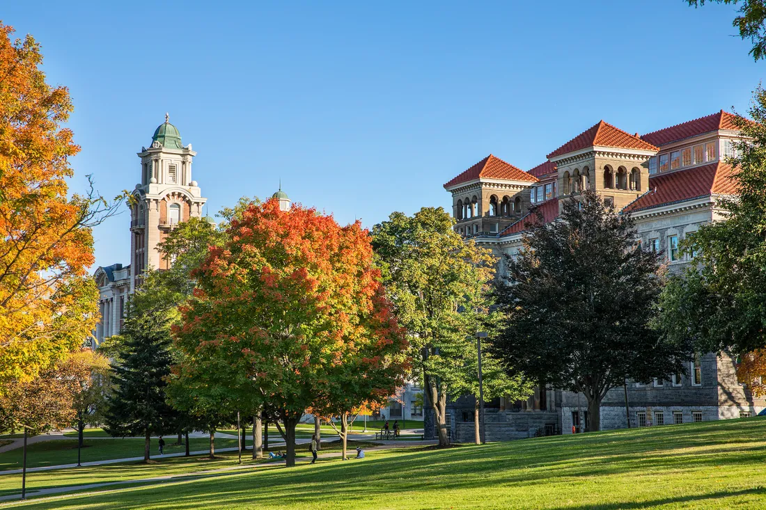 The quad in the fall.