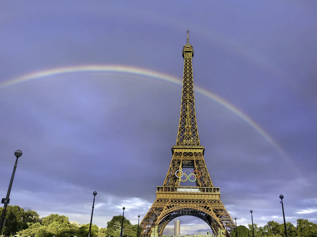 The Eiffle Tower in Paris.