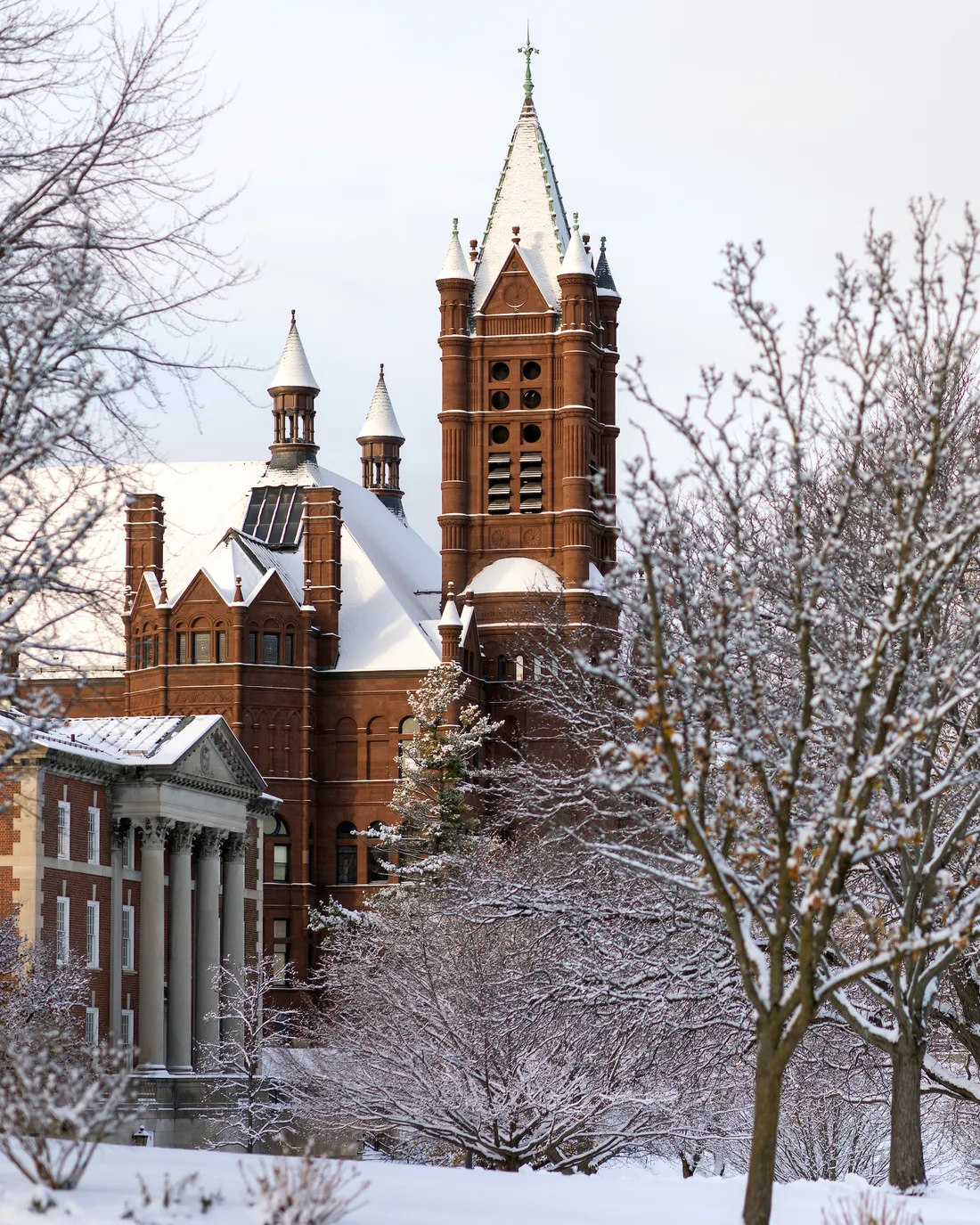 The Hall of Languages on a winter day.