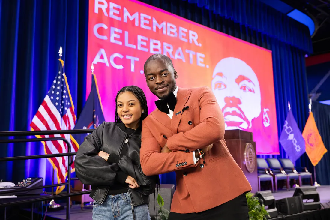 People posing together at the 2025 MLK Celebration.