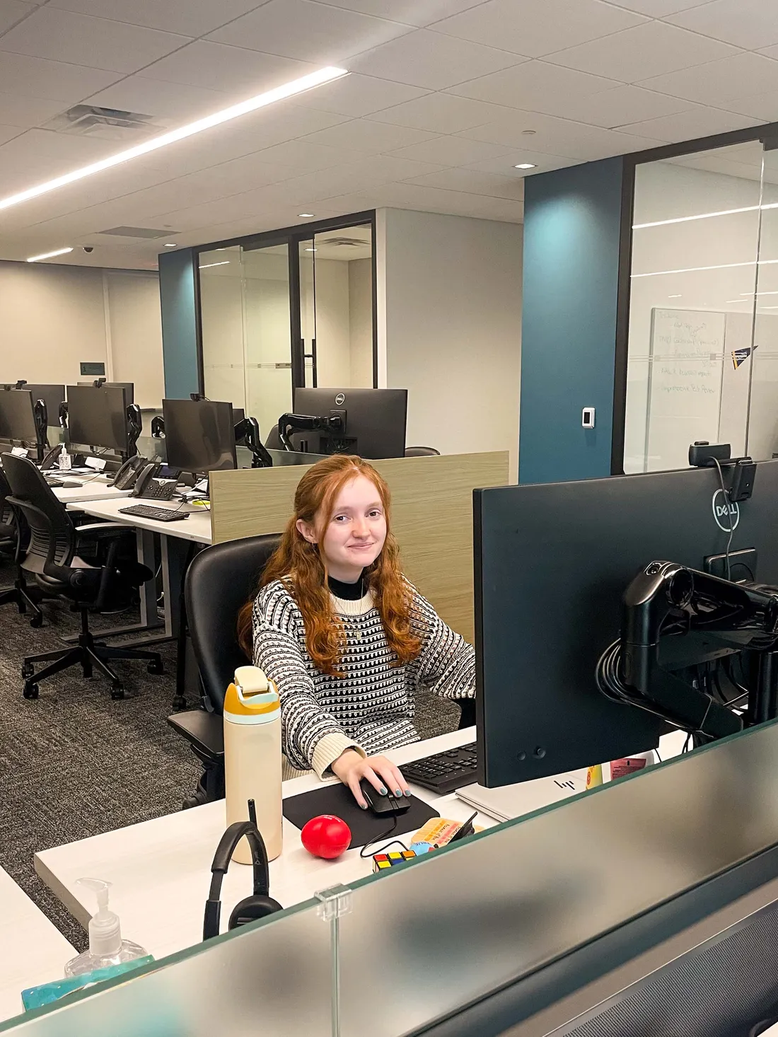 Kerry Spencer at her desk.