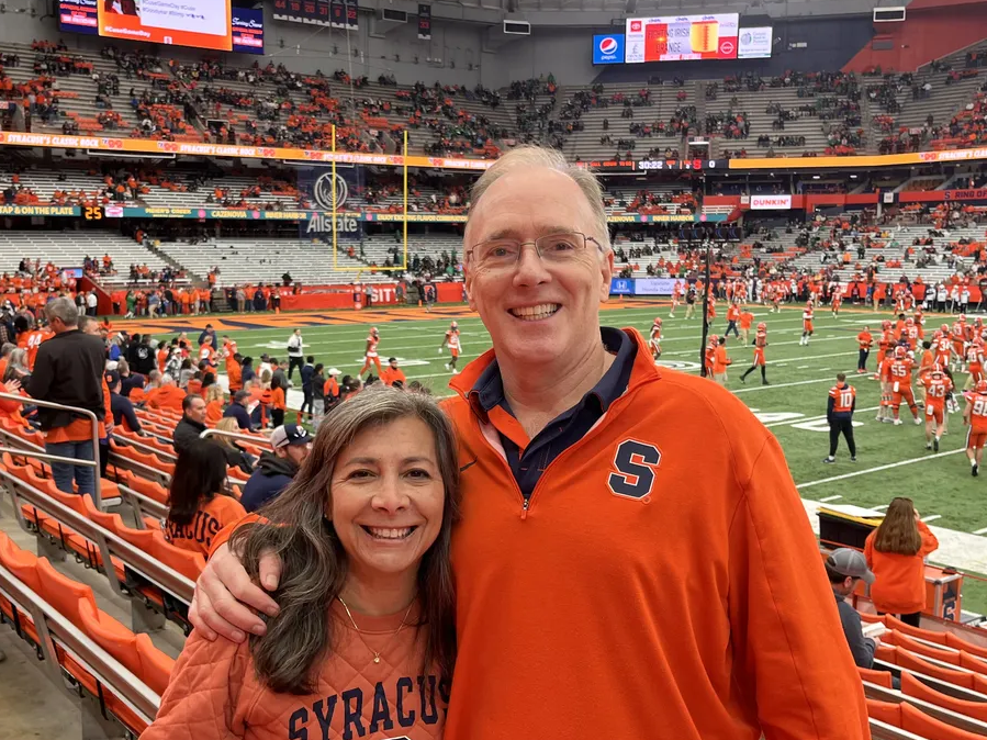 Steve and Beth Ballentine at a JMA Dome game.