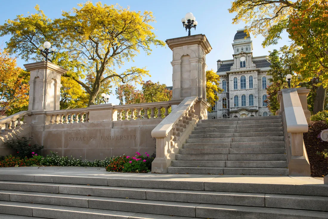 The hall of languages in the fall.