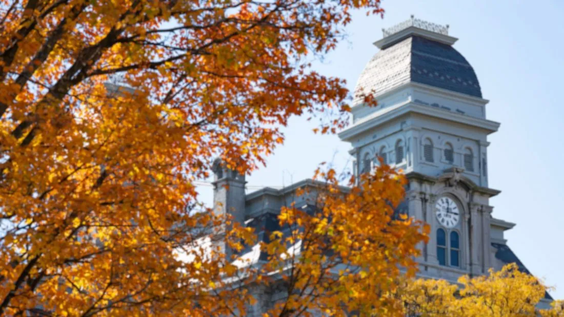 Hall of Languages in fall.